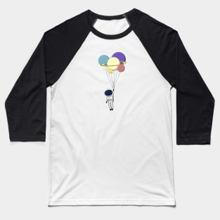 ASTRONOUT AND BALOON Baseball T-Shirt